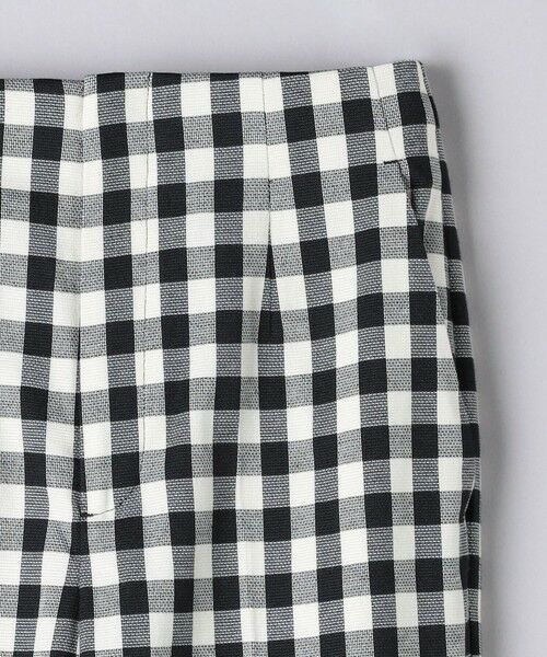 【新品】ユナイテッドアローズ　シャイニー ギンガムチェック パンツ 38 UNITED ARROWS パンツ シャイニー ギンガムチェック レディース