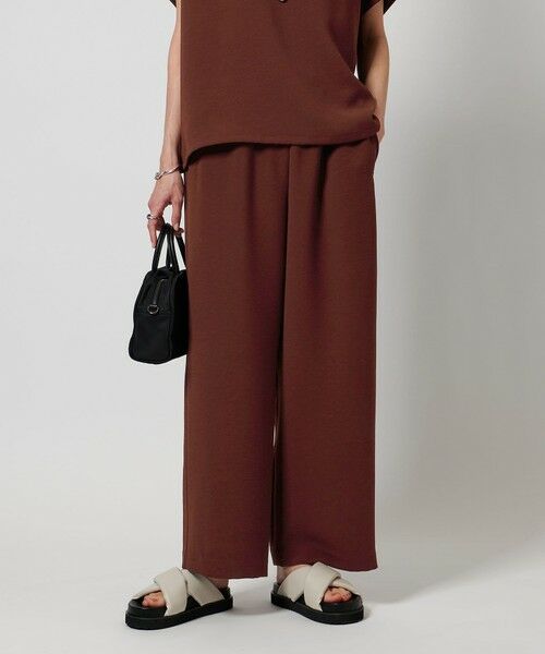 UNITED ARROWS/ユナイテッドアローズ COMFY ストレート イージーパンツ -吸水速乾 UVカット ウォッシャブル- WINE S（36）