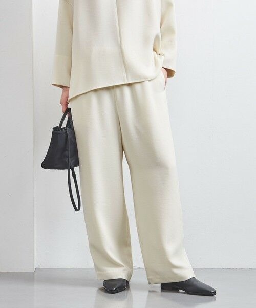 UNITED ARROWS / ユナイテッドアローズ チノ・ワークパンツ | COMFY ストレート イージーパンツ WHITE -UVカット ウォッシャブル- | 詳細2