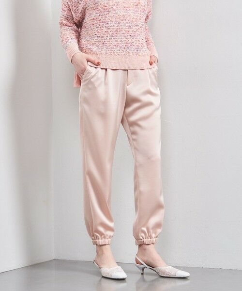 UNITED ARROWS/ユナイテッドアローズ クリーン サテン ジョガーパンツ LT. PINK S(36) UNITED ARROWS/ユナイテッドアローズ クリーン サテン ジョガーパンツ LT. PINK S(36)