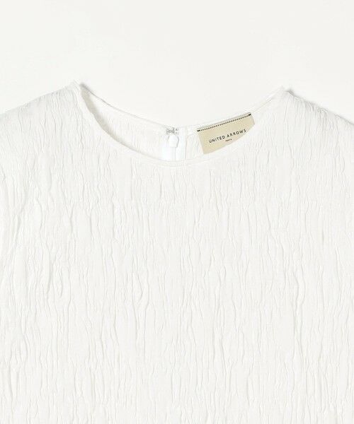 ブラウス シャツ シャーリングジャガード ノースリーブブラウス レディース UNITED ARROWS ブラウス シャツ シャーリングジャガード