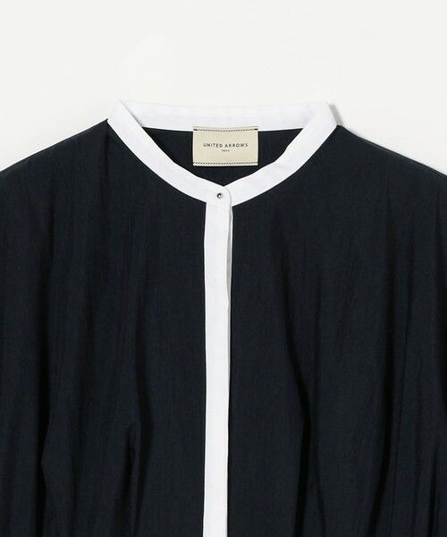 新品　UNITED ARROWS エンブロイダリードルマンスリーブブラウス 黒 エンブロイダリー ドルマンスリーブ ブラウス （シャツ