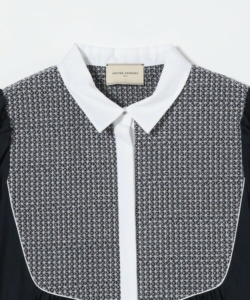 UNITED ARROWS ブラウス シャツ ポプリン エンブロイダリー