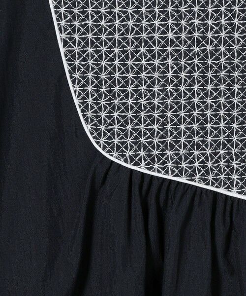 UNITED ARROWS ブラウス シャツ エンブロイダリー ショート