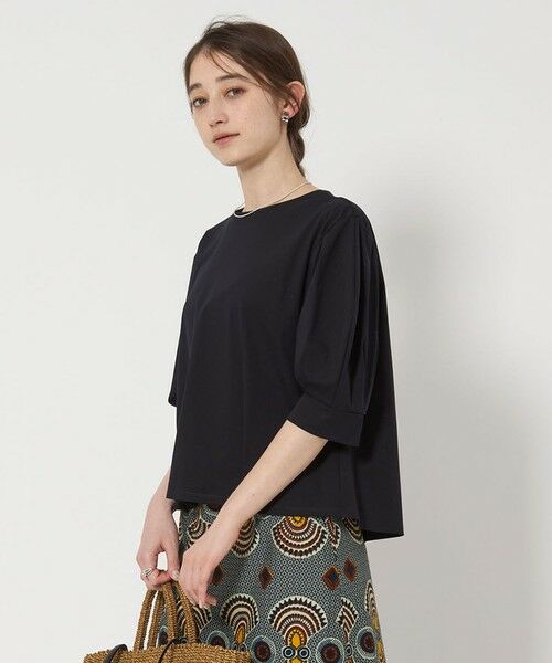 UNITED ARROWS/ユナイテッドアローズ コクーンスリーブ Tシャツ NAVY FREE UNITED ARROWS/ユナイテッドアローズ コクーンスリーブ Tシャツ NAVY FREE