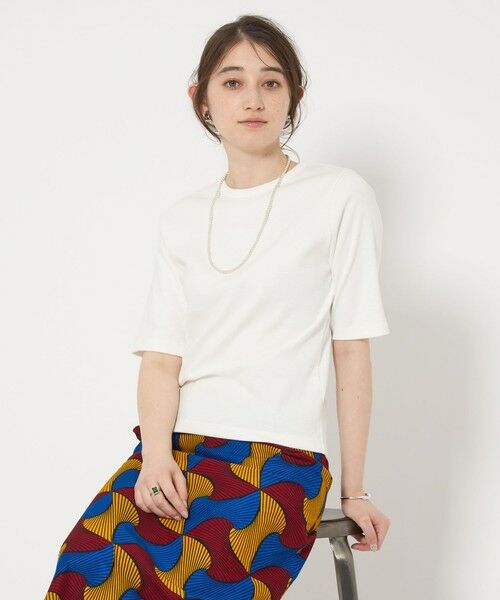 UNITED ARROWS/ユナイテッドアローズ コットン フライス Tシャツ WHITE FREE UNITED ARROWS/ユナイテッドアローズ コットン フライス Tシャツ WHITE FREE
