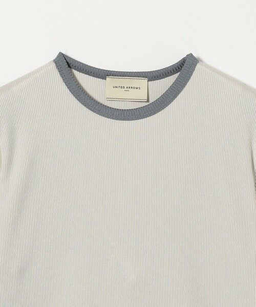 リブ バイカラーパイピング Tシャツ （カットソー）｜UNITED