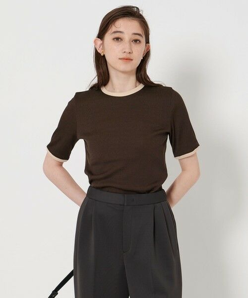 リブ バイカラーパイピング Tシャツ （カットソー）｜UNITED