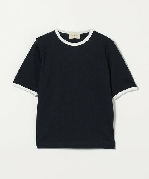 セール】リブ バイカラーパイピング スキッパーカットソー（T