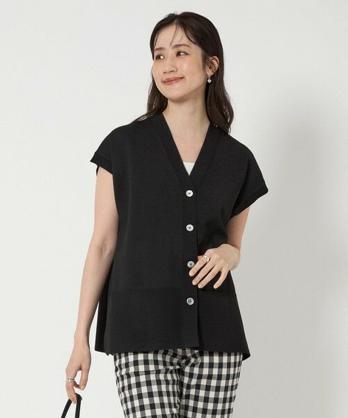 UNITED ARROWS/ユナイテッドアローズ ミニマル 2WAY ニットベスト BLACK FREE UNITED ARROWS/ユナイテッドアローズ ミニマル 2WAY ニットベスト BLACK FREE