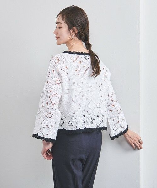 UNITED ARROWS / ユナイテッドアローズ ニット・セーター | クロッシー エンブロイダリー ニットプルオーバー | 詳細2