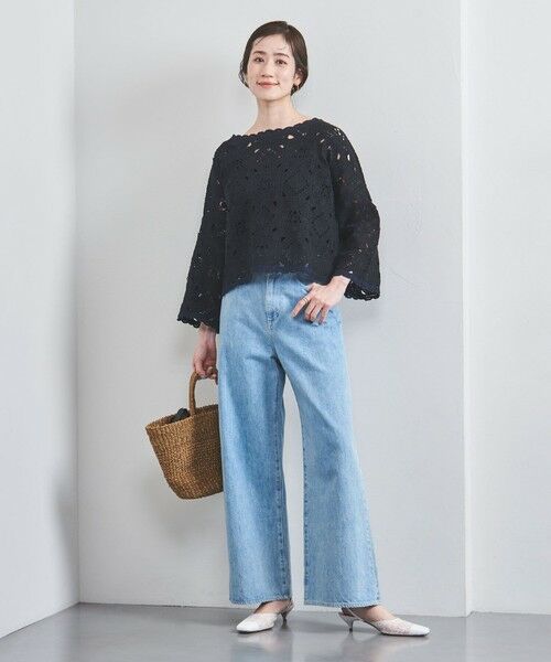 UNITED ARROWS / ユナイテッドアローズ ニット・セーター | クロッシー エンブロイダリー ニットプルオーバー | 詳細8