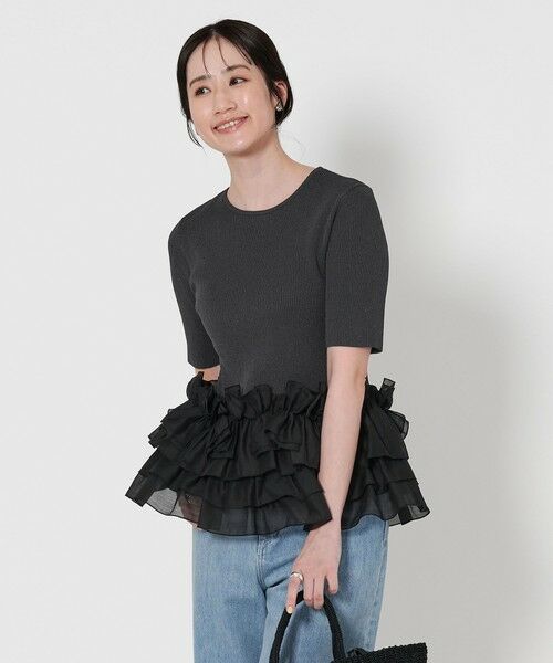 【数々のアワードを受賞】 リボン ペプラム ARROWS （ニット・セーター）｜UNITED ニット トップス