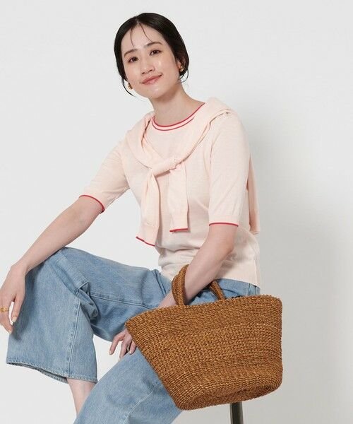UNITED ARROWS/ユナイテッドアローズ コットンシルク 18G 5SL ニット LT. PINK FREE UNITED ARROWS/ユナイテッドアローズ コットンシルク 18G 5SL ニット LT. PINK FREE