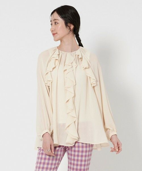 UNITED ARROWS/ユナイテッドアローズ ラッフルフリル ブラウス OFF WHITE FREE UNITED ARROWS/ユナイテッドアローズ ラッフルフリル ブラウス OFF WHITE FREE