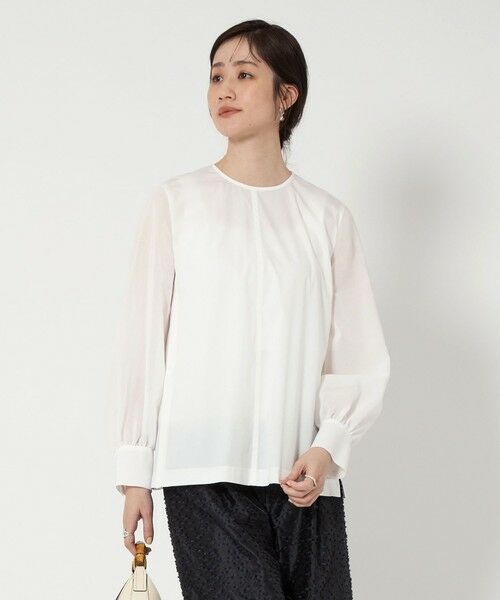 UNITED ARROWS/ユナイテッドアローズ シアースリーブ ブラウス WHITE FREE UNITED ARROWS/ユナイテッドアローズ シアースリーブ ブラウス WHITE FREE