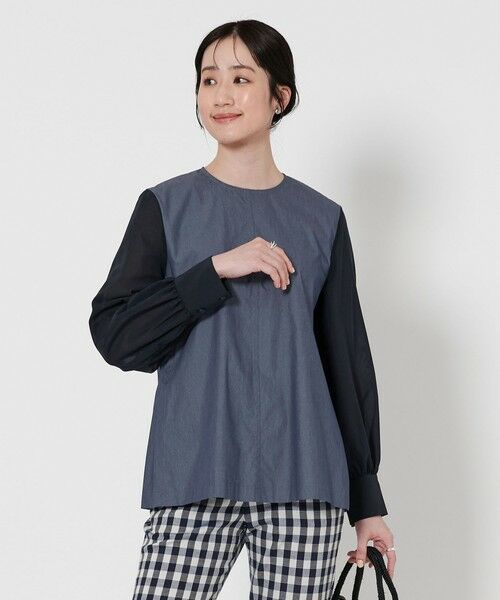 UNITED ARROWS/ユナイテッドアローズ シアースリーブ ブラウス COBALT FREE UNITED ARROWS/ユナイテッドアローズ シアースリーブ ブラウス COBALT FREE