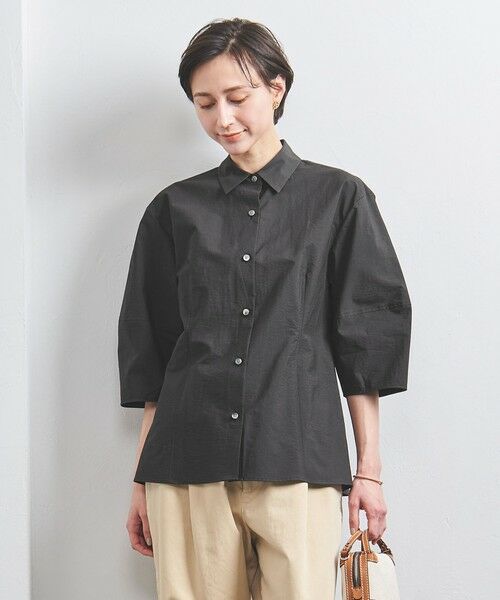 UNITED ARROWS/ユナイテッドアローズ バックスリットリボン ブラウス BLACK FREE UNITED ARROWS/ユナイテッドアローズ バックスリットリボン ブラウス BLACK FREE