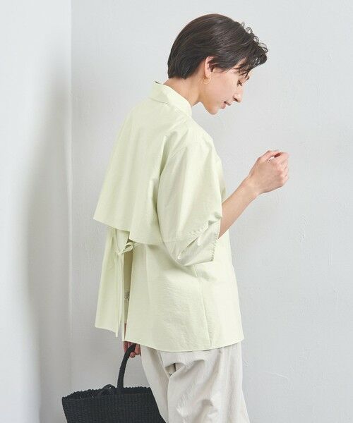 UNITED ARROWS/ユナイテッドアローズ バックスリットリボン ブラウス LIME FREE UNITED ARROWS/ユナイテッドアローズ バックスリットリボン ブラウス LIME FREE