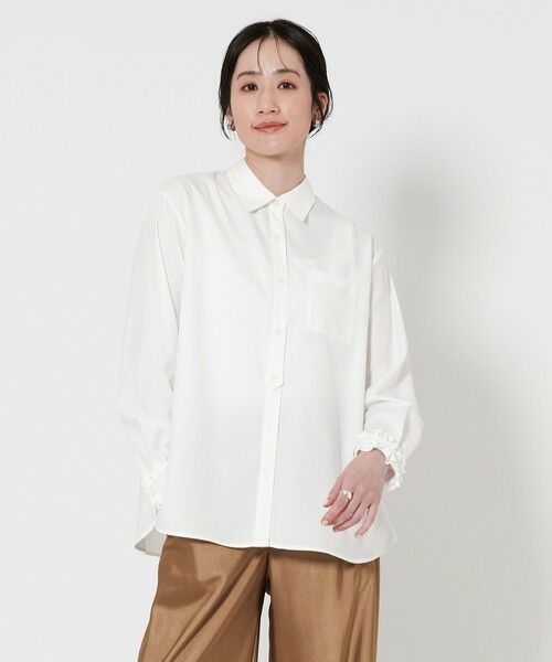 UNITED ARROWS/ユナイテッドアローズ ミニフリル ブラウス OFF WHITE FREE UNITED ARROWS/ユナイテッドアローズ ミニフリル ブラウス OFF WHITE FREE