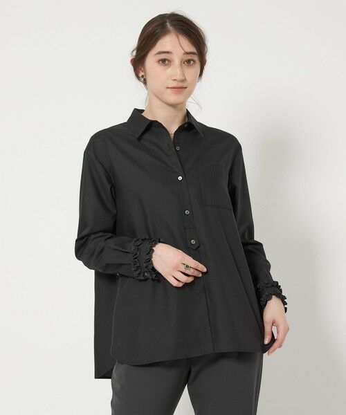 UNITED ARROWS/ユナイテッドアローズ ミニフリル ブラウス BLACK FREE UNITED ARROWS/ユナイテッドアローズ ミニフリル ブラウス BLACK FREE