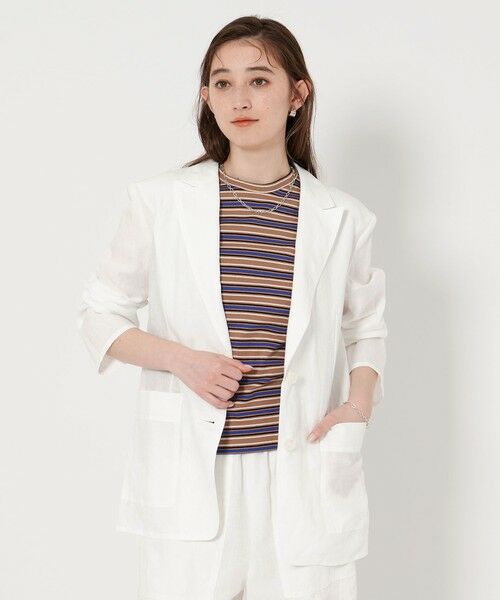 UNITED ARROWS / ユナイテッドアローズ テーラードジャケット | リネン テーラード ジャケット | 詳細2
