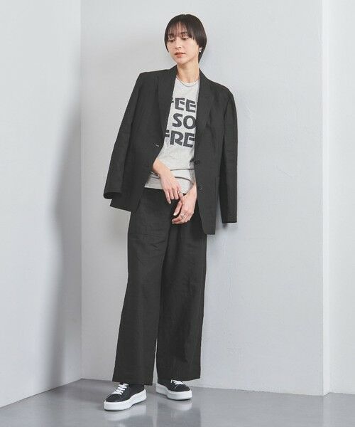 UNITED ARROWS / ユナイテッドアローズ テーラードジャケット | リネン テーラード ジャケット | 詳細12