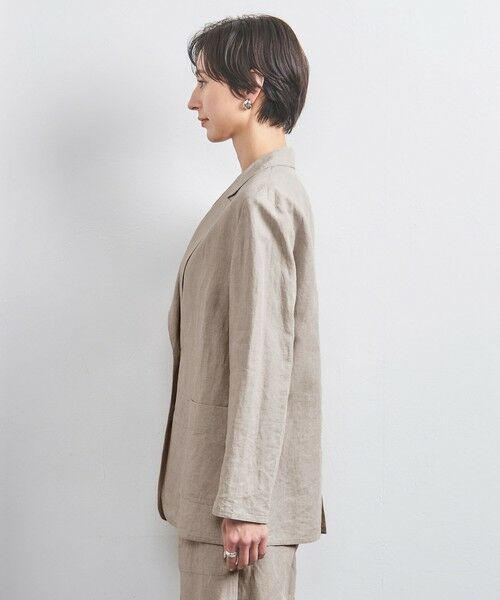 UNITED ARROWS / ユナイテッドアローズ テーラードジャケット | リネン テーラード ジャケット | 詳細23
