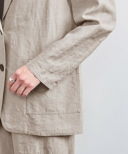 UNITED ARROWS / ユナイテッドアローズ テーラードジャケット | リネン テーラード ジャケット | 詳細26