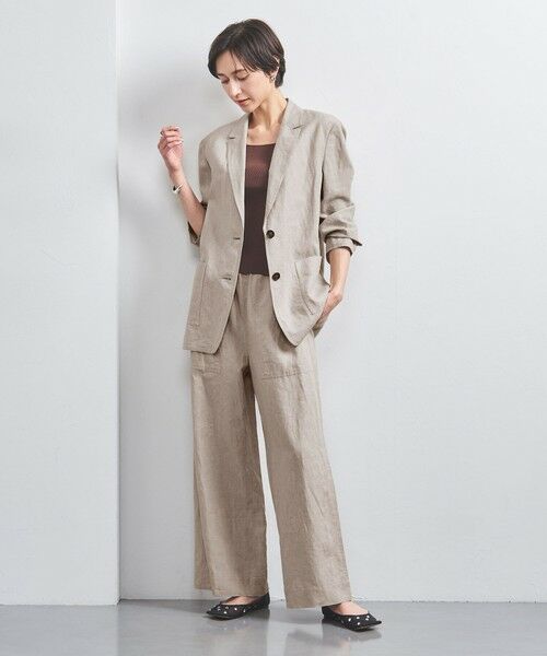 UNITED ARROWS / ユナイテッドアローズ テーラードジャケット | リネン テーラード ジャケット | 詳細18