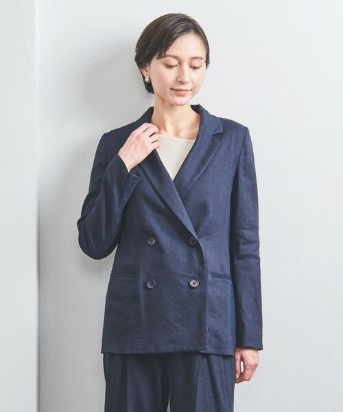 UNITED ARROWS/ユナイテッドアローズ ECLISSE ダブル テーラード ジャケット NAVY L(40) UNITED ARROWS/ユナイテッドアローズ ECLISSE ダブル テーラード ジャケット NAVY L(40)