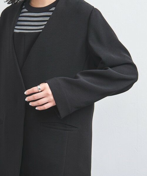 UNITED ARROWS / ユナイテッドアローズ ノーカラージャケット | COMFY Vノーカラー ジャケット | 詳細10
