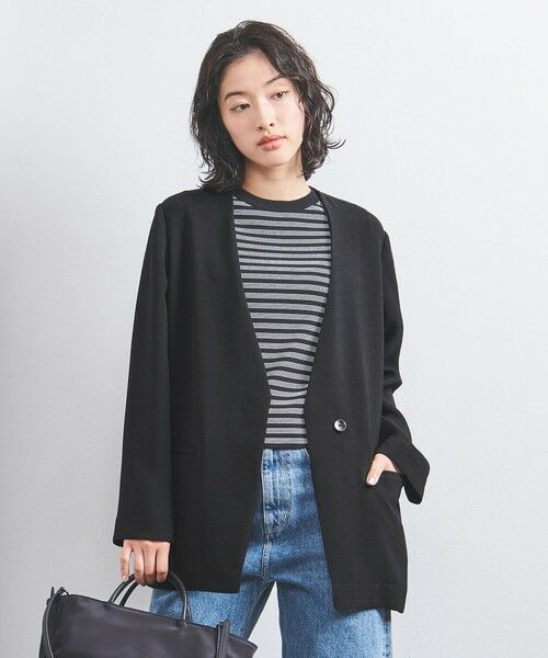 UNITED ARROWS / ユナイテッドアローズ ノーカラージャケット | COMFY Vノーカラー ジャケット | 詳細3