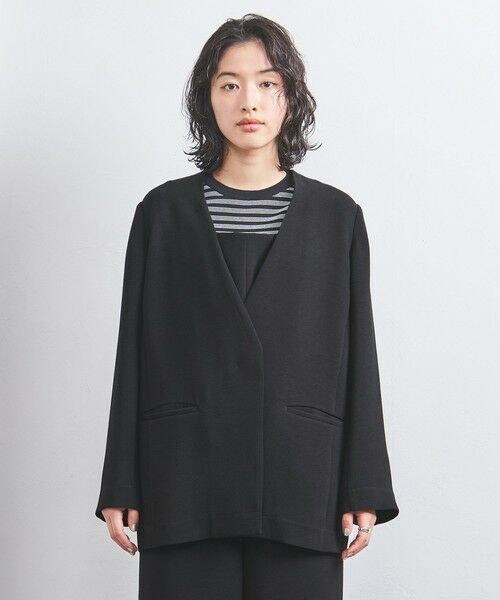 UNITED ARROWS / ユナイテッドアローズ ノーカラージャケット | COMFY Vノーカラー ジャケット | 詳細6