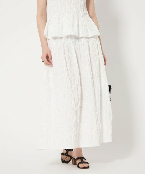 UNITED ARROWS/ユナイテッドアローズ シャーリングジャガード フレアスカート OFF WHITE FREE UNITED ARROWS/ユナイテッドアローズ シャーリングジャガード フレアスカート OFF WHITE FREE