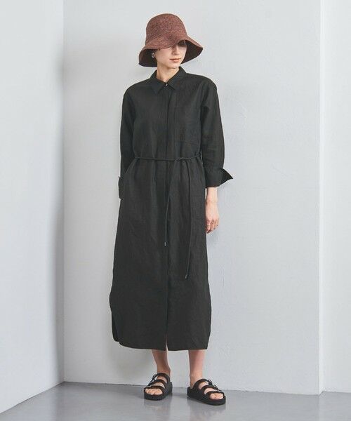 【新品未使用】ユナイテッドアローズ☆限定☆リネンワンピース☆ブラック UNITED ARROWS｜リネンライク ワンピース | Rakuten Fashion