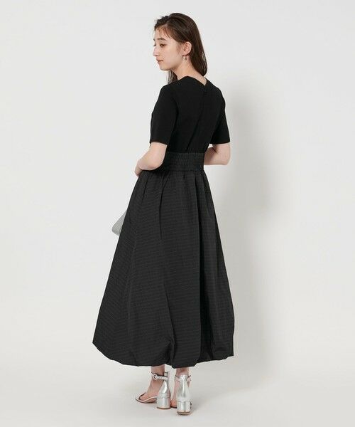ユナイテッドアローズ　Cフィット シャツワンピース　黒　コットン　フレア　M 中古・古着通販】UNITED ARROWS (ユナイテッドアローズ