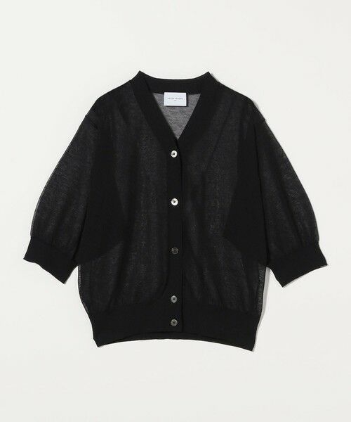 近年モデル ユナイテッドアローズ＆サンズ ライダースカーディガン XL ブラック UNITED ARROWS & SONS（ユナイテッドアローズアンドサンズ）の