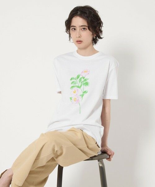 UNITED ARROWS / ユナイテッドアローズ Tシャツ | ＜Personal Effects＞FLOWER Tシャツ | 詳細1