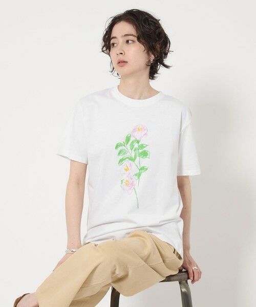 UNITED ARROWS/ユナイテッドアローズ <Personal Effects>FLOWER Tシャツ WHITE FREE(S) UNITED ARROWS/ユナイテッドアローズ <Personal Effects>FLOWER Tシャツ WHITE FREE(S)