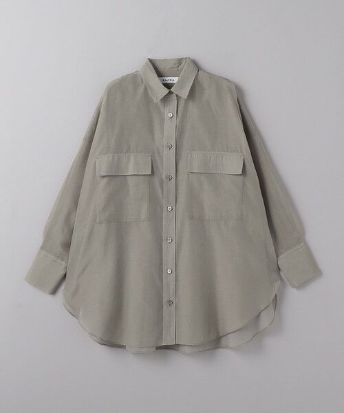 UNITED ARROWS/ユナイテッドアローズ <SACRA>シアー シャツ BEIGE FREE(38) UNITED ARROWS/ユナイテッドアローズ <SACRA>シアー シャツ BEIGE FREE(38)