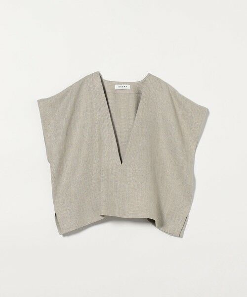 UNITED ARROWS/ユナイテッドアローズ <SACRA>RUSTIC Vネック トップス BEIGE FREE(38) UNITED ARROWS/ユナイテッドアローズ <SACRA>RUSTIC Vネック トップス BEIGE FREE(38)