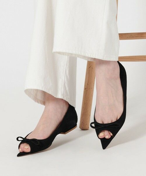 UNITED ARROWS/ユナイテッドアローズ <PIPPICHIC>ANNA RBN SUE フラットシューズ BLACK 24cm(37) UNITED ARROWS/ユナイテッドアローズ <PIPPICHIC>ANNA RBN SUE フラットシューズ BLACK 24cm(37)