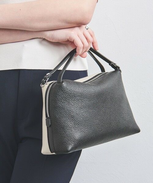 UNITED ARROWS/ユナイテッドアローズ <GIANNI CHIARINI>ALIFA バイカラーバッグ M BLACK FREE UNITED ARROWS/ユナイテッドアローズ <GIANNI CHIARINI>ALIFA バイカラーバッグ M BLACK FREE