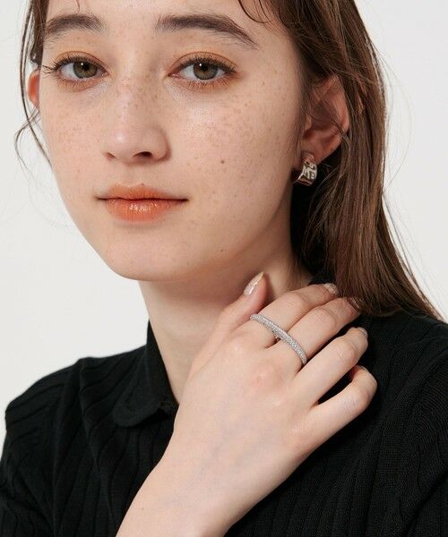 UNITED ARROWS / ユナイテッドアローズ リング | パヴェ ダブルフィンガー リング | 詳細1
