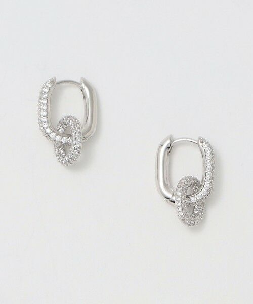 UNITED ARROWS/ユナイテッドアローズ パヴェチェーン ピアス SILVER FREE UNITED ARROWS/ユナイテッドアローズ パヴェチェーン ピアス SILVER FREE