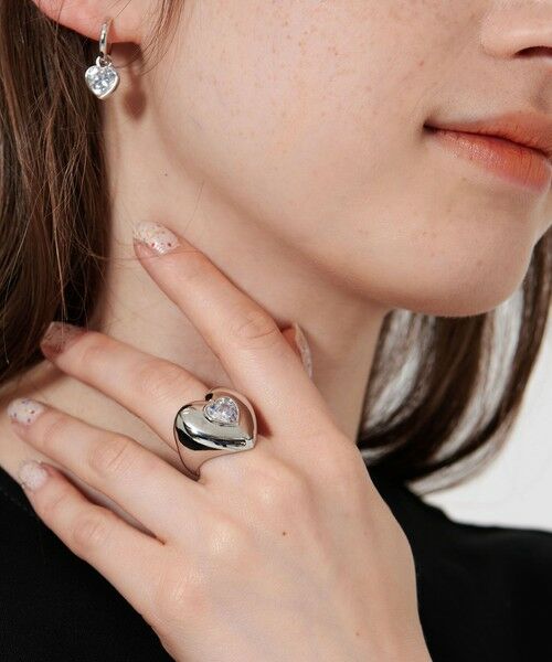 UNITED ARROWS/ユナイテッドアローズ ボリュームハート リング SILVER 13号(FREE) UNITED ARROWS/ユナイテッドアローズ ボリュームハート リング SILVER 13号(FREE)