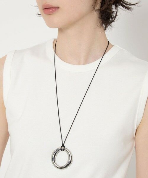 UNITED ARROWS/ユナイテッドアローズ Oシェイプ コードネックレス SILVER FREE UNITED ARROWS/ユナイテッドアローズ Oシェイプ コードネックレス SILVER FREE