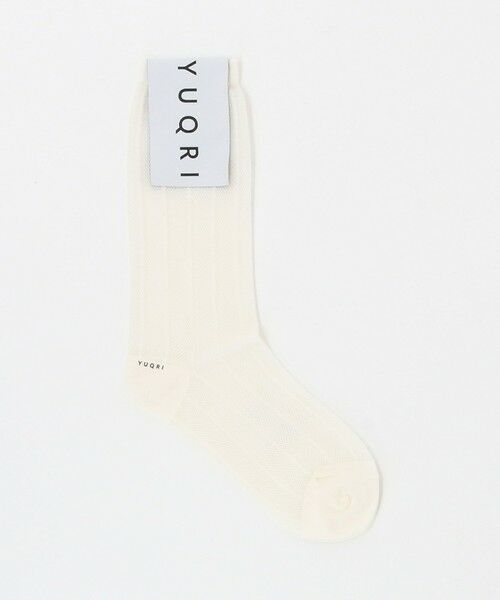 UNITED ARROWS/ユナイテッドアローズ <YUQRI>MESH/LINE ソックス WHITE FREE UNITED ARROWS/ユナイテッドアローズ <YUQRI>MESH/LINE ソックス WHITE FREE
