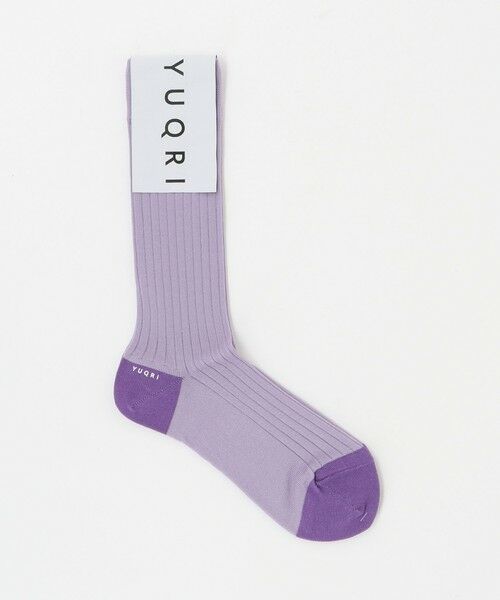 UNITED ARROWS/ユナイテッドアローズ <YUQRI>2TONE ソックス LILAC FREE UNITED ARROWS/ユナイテッドアローズ <YUQRI>2TONE ソックス LILAC FREE